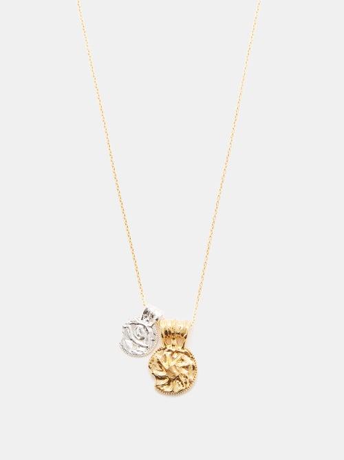 Alighieri - The Illuminated Horizon 24kt Gold-plated Necklace - Womens - Gold Multi