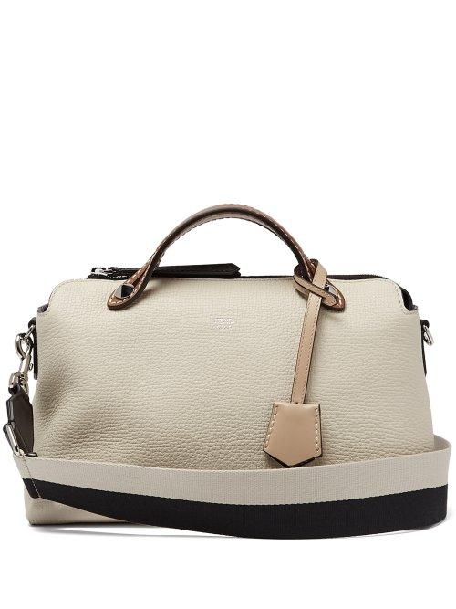 Matchesfashion.com Fendi - By The Way Tri Colour Leather Cross Body Bag - Womens - Beige Multi