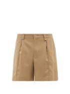 Wooyoungmi - Pleated Wool-blend Shorts - Mens - Beige