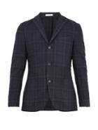 Boglioli Checked Wool And Cashmere-blend Jacket