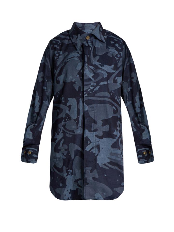 Vivienne Westwood Anglomania Lottie Grafitti-print Cotton Shirt