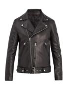 Acne Studios Nate Clean Oversized Leather Biker Jacket