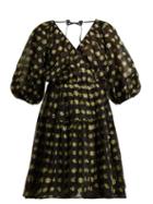Matchesfashion.com Cecilie Bahnsen - Suzette Floral Fil Coup Midi Dress - Womens - Black Yellow