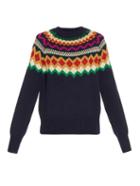 Stella Jean Scottsdale Instarsia-knit Wool Sweater