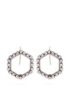 Isabel Marant Hexagon Crystal-embellished Drop Earrings