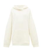 Matchesfashion.com Raey - Oversized Cotton Jersey Hooded Sweatshirt - Womens - Ivory