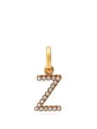Matchesfashion.com Burberry - Z Crystal Embellished Letter Charm - Womens - Crystal