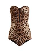 Dolce & Gabbana Leopard-print Balconette Swimsuit