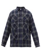 South2 West8 - Patch-pocket Plaid Cotton Shirt - Mens - Black Multi