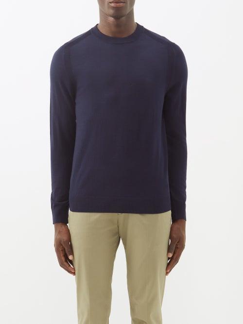 Paul Smith - Will Crew-neck Merino Sweater - Mens - Navy