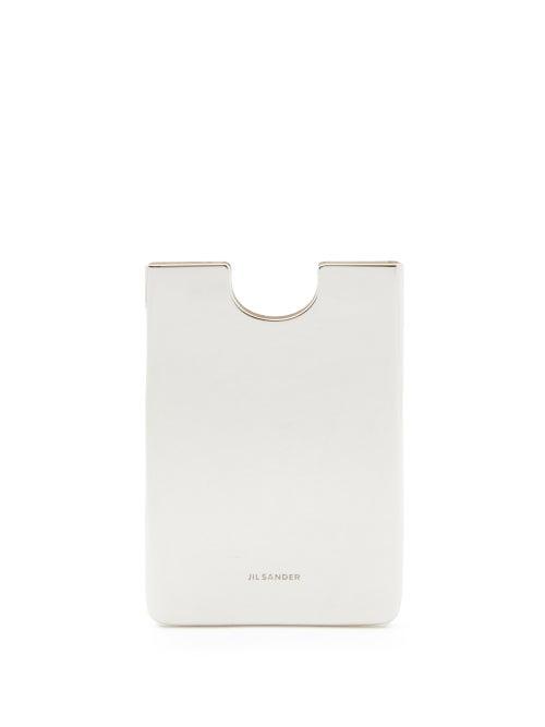 Matchesfashion.com Jil Sander - Logo-engraved Metal Cardholder - Mens - Silver