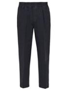 Matchesfashion.com The Gigi - King Cotton And Linen Blend Trousers - Mens - Navy