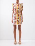 Zimmermann - Wonderland Floral-print Linen Shirt Dress - Womens - Floral
