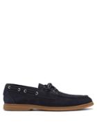 Matchesfashion.com Brunello Cucinelli - Suede Deck Shoes - Mens - Navy