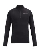 Matchesfashion.com Peak Performance - Magic Zipped Merino Wool-blend Base Layer Top - Mens - Black