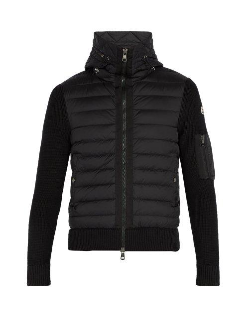 Matchesfashion.com Moncler - Down Filled Knit Jacket - Mens - Black