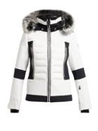 Matchesfashion.com Toni Sailer - Manou Quilted Ski Jacket - Womens - White Black