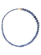Completedworks - Sodalite & 14kt Gold-plated Beaded Necklace - Mens - Gold
