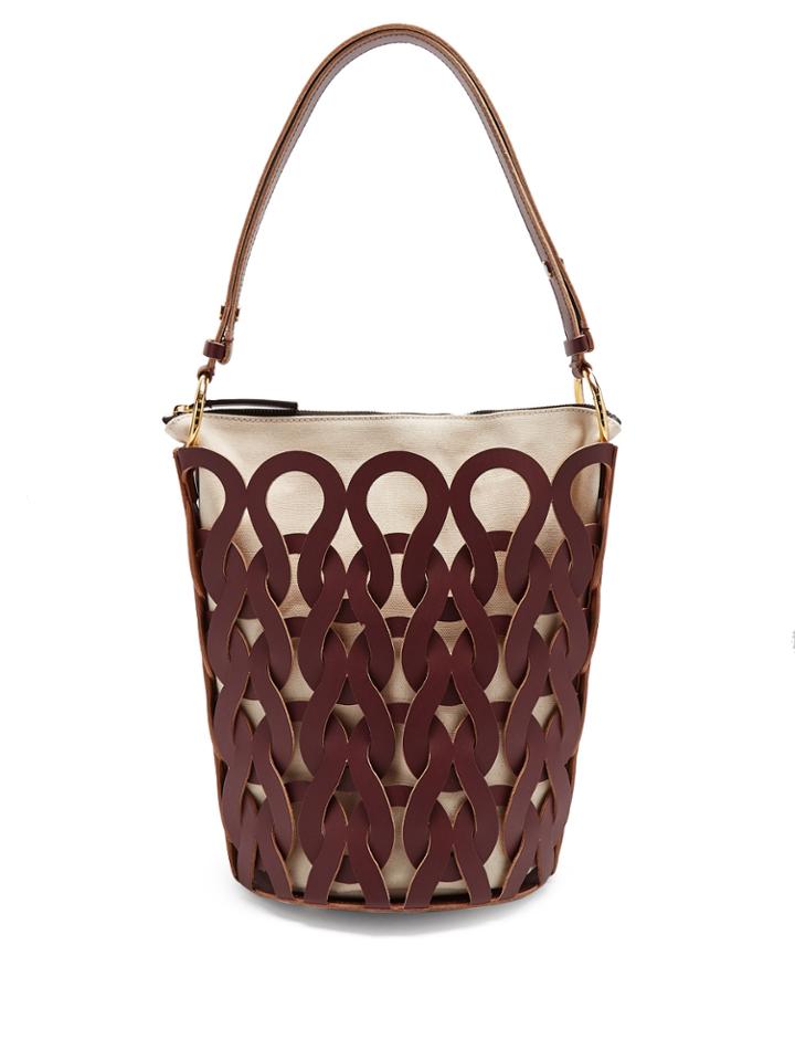 Marni Interlocked Leather Bucket Bag