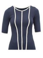Matchesfashion.com Ernest Leoty - Constance Performance Top - Womens - Navy White