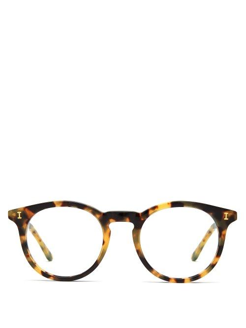 Matchesfashion.com Illesteva - Sterling Round Frame Glasses - Mens - Tortoiseshell