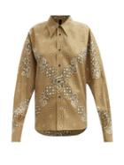 Petar Petrov - Colette Bandana-print Silk Blouse - Womens - Khaki