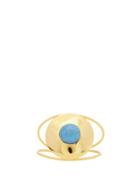 Matchesfashion.com Joelle Kharrat - Chapiteau Gold Plated Cuff Bracelet - Womens - Blue