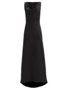 Matchesfashion.com Ellery - The G6 Cowl-neck Satin Dress - Womens - Black