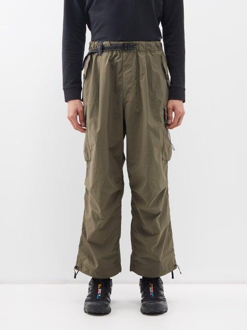 And Wander - Technical Oversized Cargo Trousers - Mens - Khaki