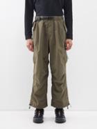 And Wander - Technical Oversized Cargo Trousers - Mens - Khaki