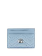 Matchesfashion.com Gucci - Gg Marmont Leather Cardholder - Womens - Light Blue