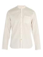 Oliver Spencer Striped Cotton And Linen-blend Shirt