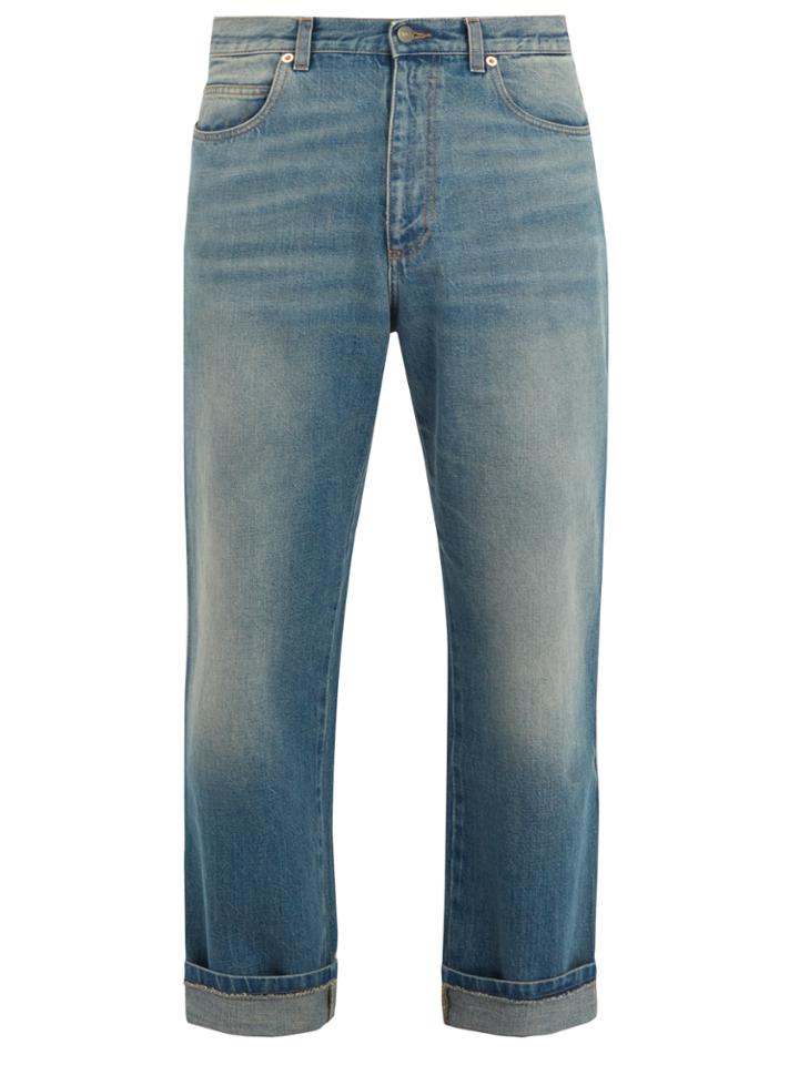 Gucci Stone-washed Straight-leg Jeans