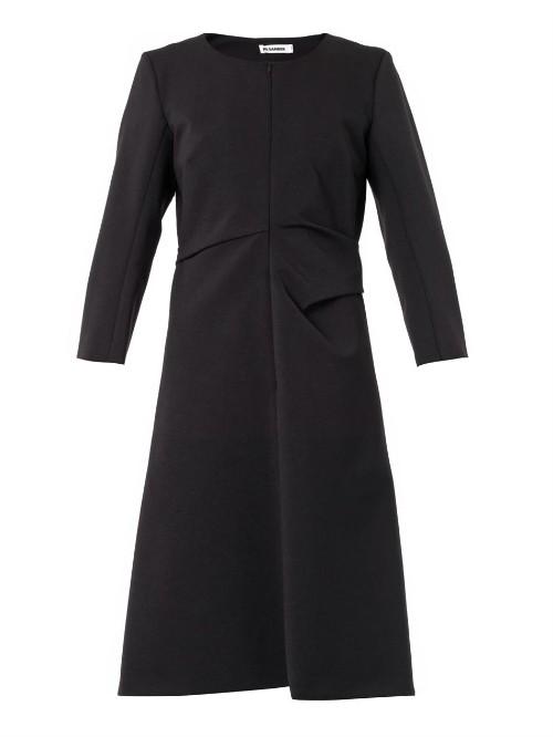 Jil Sander Scimtilla Techno-wool Dress