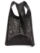 Hereu - Salabre Leather And Mesh Cross-body Bag - Womens - Black