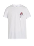 Matchesfashion.com Alexander Mcqueen - Logo Embroidered Cotton Jersey T Shirt - Mens - White Multi