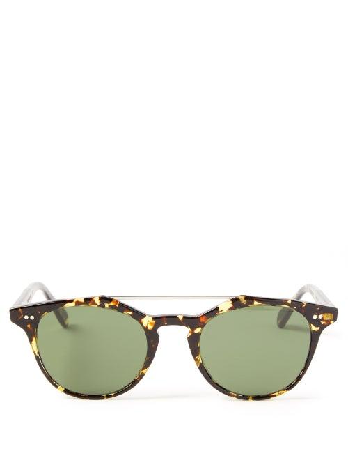 Monc - Kreuzberg Aviator Bio-acetate Sunglasses - Mens - Tortoiseshell