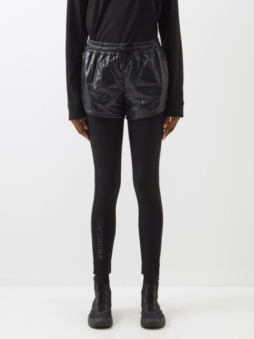 Moncler Grenoble - Ripstop Drawstring Shorts - Womens - Black