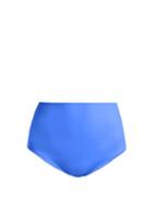 Matchesfashion.com Araks - Mallory High Rise Bikini Briefs - Womens - Blue