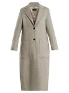 Joseph Marvil Single-breasted Wool And Silk-blend Coat