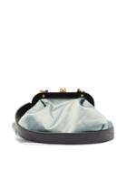 Matchesfashion.com See By Chlo - Tilly Shoulder-strap Satin Pouch - Womens - Light Blue