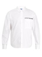 Ader Error X Maison Kitsuné Point-collar Cotton Shirt