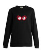Fendi Hypnoteyes-appliqu Cotton Sweatshirt