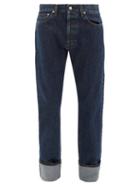 Matchesfashion.com Helmut Lang - Masc High Rise Ankle Roll Jeans - Mens - Indigo