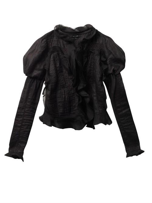 Isabel Marant Ostia Vintage Ruffle Ramie Jacket