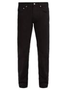 Matchesfashion.com Stone Island - Slim Leg Cotton Trousers - Mens - Black
