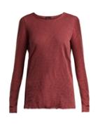 Matchesfashion.com Atm - Slub Cotton Jersey T Shirt - Womens - Dark Red