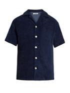 Hecho Short-sleeved French Terry-towelling Shirt
