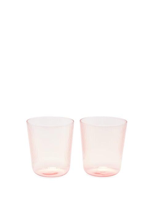 Matchesfashion.com R+d.lab X Lee Mathews - X Lee Mathews Set Of Two Luisa Water Glasses - Light Pink