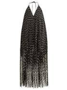 Matchesfashion.com Jacquemus - Riviera Fringed Polka Dot Mini Dress - Womens - Black